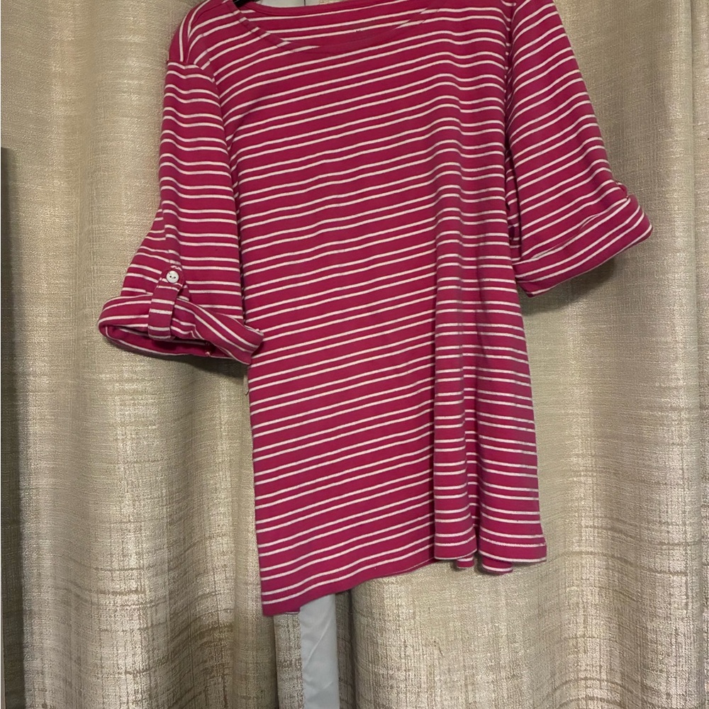 Striped Pink Women's Top